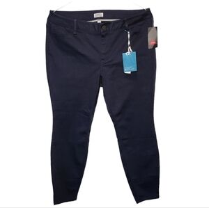 Market & Spruce Navy Blue Five Pocket Skinny Pants Size 18W